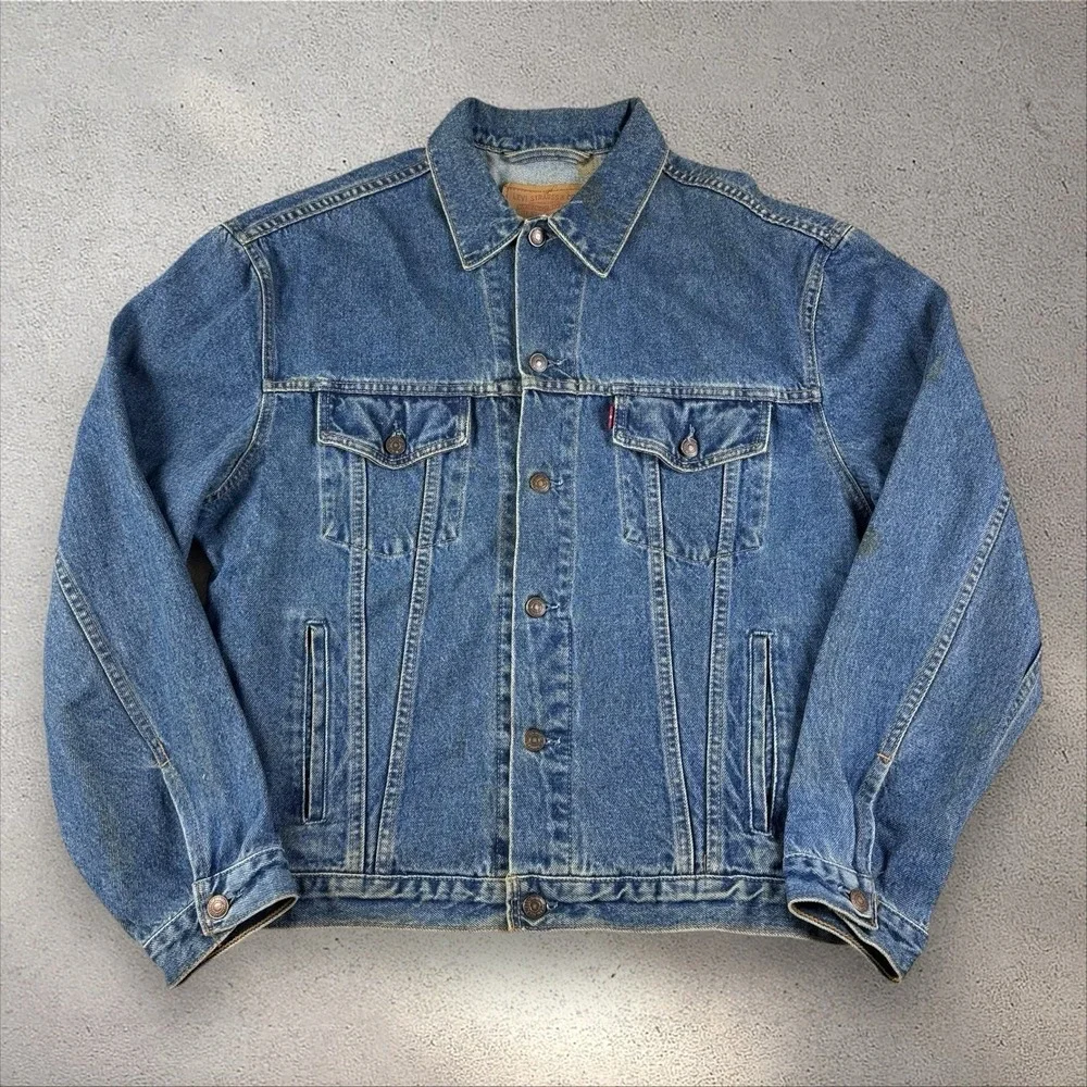 Levi's Denim Trucker Men's‎ Blue Jacket Large 70503 02 Vintage Hard Rock London